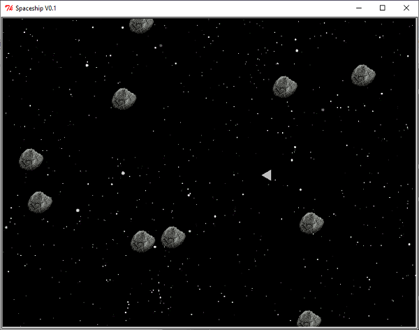Screenshot of Spaceship Game